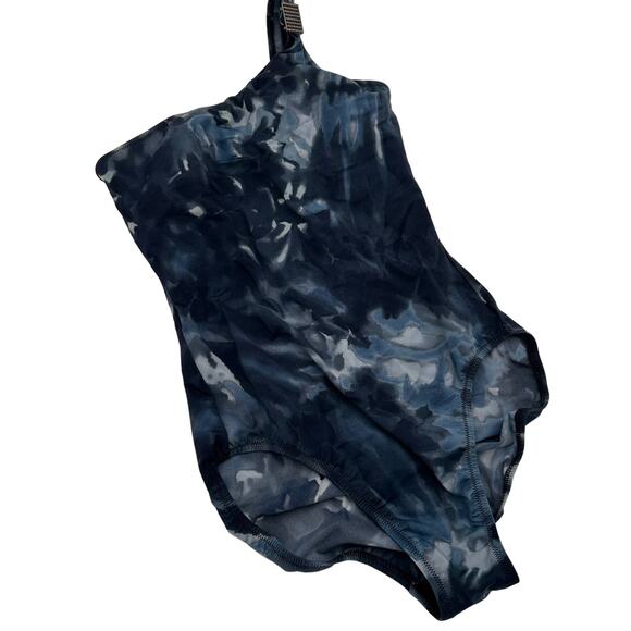 Magicsuit Blue Tie-Dye Blue & Black One Piece Swimsuit Size 8 - Picture 1 of 9